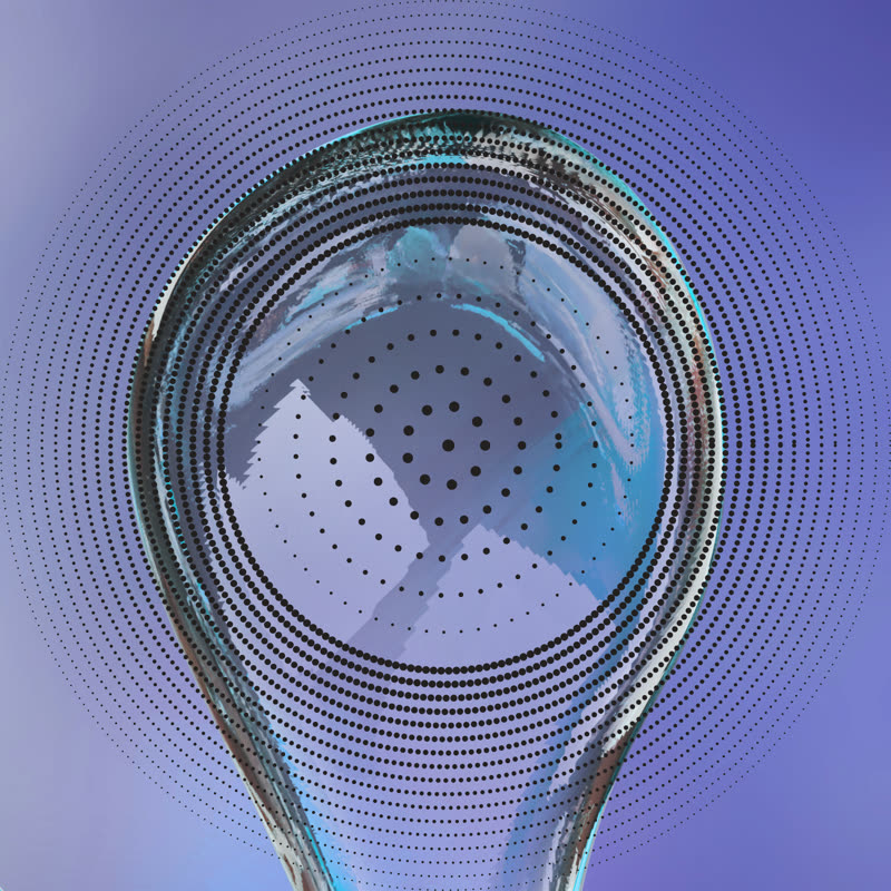 Glass droplet